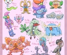 フシギでヘンなキャラクターをデザインします 不気味？不思議？でもどこか愛くるしい雰囲気が好きなかたに イメージ2