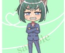 デフォルメ・ミニキャラ描きます 立ち絵、アイコン、サムネイラスト等に！ イメージ3
