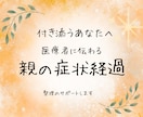 親の受診、症状の経過を医療者に伝わる形に整えます 付き添うあなたへ。医療者が知りたいポイントを整理します イメージ1