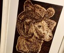 似顔絵やイラストなどご依頼を承ります ウッドバーニングとは木を焦がして描くユニークなアート作品です イメージ1
