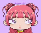 POPで可愛い似顔絵アイコン描きます 独特な雰囲気の可愛い似顔絵アイコンをメインに描きます！ イメージ4
