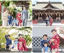 福岡県でお宮参り・七五三の出張撮影をします 100枚前後／１時間、雨でも決行可能、一週間以内に納品 イメージ2