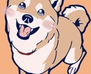 犬の似顔絵をシンプルで可愛く描きます 愛犬をやさしいタッチでイラストにします イメージ1