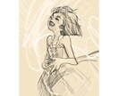 鉛筆風一枚絵を作成します 小説カバー・挿絵、ビジュアルにどうぞ イメージ3