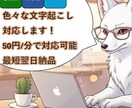 音声や動画の文字起こしを行います。ます ケバ取り・整文対応◎わかりやすい文章に仕上げます！ イメージ1