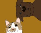 リアルすぎないオシャレなうちの子似顔絵描きます 可愛いうちの子を似顔絵イラストに！ イメージ3