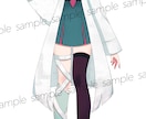 1点物！ゾンビ×医者女の子の立ち絵を販売します IRIAMやTRPGなど用途様々！ イメージ2