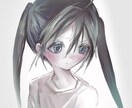 一枚絵の制作を承ります 物憂げな少女の一次創作イラストを描きます。 イメージ4
