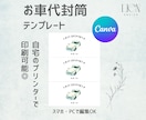 レトロ可愛い！お車代封筒のテンプレートを販売します 人とは違う、おしゃれで印象に残るお車代を用意したい方に イメージ1