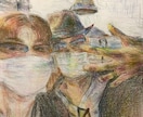 感謝の気持ちが伝わる残る似顔絵！描きます ！！⇒贈り物、記念、アイコン、推しとの空想映像にも イメージ9