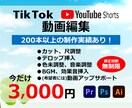 Tiktokの動画編集＆サポートします 100万回再生超多数の動画編集者による編集＆投稿サポート イメージ1