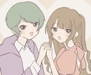 SNSアイコンやイラストお描きします かわいい女の子、男の子をお求めの方✨ イメージ1