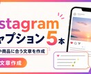 Instagram用キャプション5本作成します 写真や商品に合う文章を丁寧に作成 イメージ1