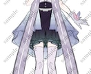 IRIAMスターターセットお届けします 立ち絵、アイコン2種、ヘッダー、ミニキャラ、人物透過予定 イメージ2