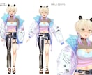 オリジナルの３Dモデルを作製いたします VtuberやVRchat、MMDで使える３Dモデルを作製 イメージ3