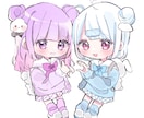 かわいい女の子のイラスト描きます SNSアイコンにぴったりなキラキラな女の子たちを描きます♡ イメージ4