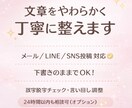 文章をやわらかく丁寧に整えます 下書きOK！自然で伝わる文章にします。 イメージ1