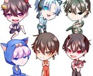アニメ塗りの目立つSDイラスト描きます 商用利用OK！3種類の絵柄が選べる！ イメージ1