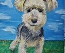 ペットの画像お気に入りの画像から絵画を描きます アクリル絵の具を使いA4サイズのキャンパスで描きます イメージ4