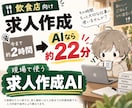 飲食店専用の求人作成AIを提供します 質問に答えるだけで募集条件の整理から求人原稿まで イメージ1