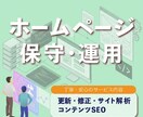サイトの保守管理・運用をいたします HP制作後も安心！プロにお任せ！ イメージ1