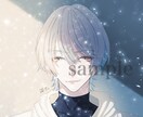 SNS用アイコン、ヘッダー、1枚絵作成します 儚くて綺麗なキャラに仕上げます。 イメージ3