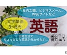 日⇔英 4円/文字 5円/ワードで翻訳致します カジュアルからビジネスまでスピーディーに翻訳！ イメージ1