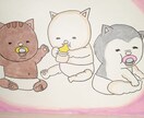 優しいほっこり手書きイラスト書きます 色々な動物や可愛いペットの記念になる一枚を。 イメージ3