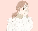 ふんわり柔らかいアイコンイラスト描きます シンプル淡い色味で優しさを表現　SNSやビジネス、贈り物にも イメージ1