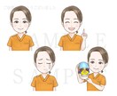 インスタやブログで目を惹く表情アイコン4点描きます 1点の場合も2500円～対応可◎可愛さ重視で注目度アップ！ イメージ5