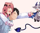 可愛らしいテイストのイラスト描かせていただきます SNSアイコン、一枚絵など最低価格でご依頼承ります！！ イメージ5