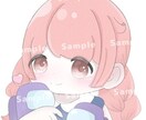 SNS等の可愛いアイコン、イラストを描きます 男女両方とも使いやすくて可愛いイラスト‪です！ イメージ4