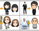 12月15日までセール!着物イラスト描きます ポーズ固定・着物であなたを二頭身デフォルメキャラクター化！ イメージ3