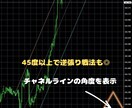 トレンドの角度からチャネルラインまで自動描写します トレンドの角度で逆張りエントリーからトレンドの勢いを観察 イメージ3