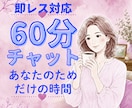 60分チャットであなたのお話をお聞きします 即レス対応で、会話のようにチャットできます イメージ1