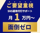 低価格でInstagram運用代行します TikTok/インスタ/フィード投稿代行/ショート動画作成 イメージ1
