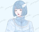 韓国風｜クールで綺麗めな女の子イラスト描きます 可愛いだけじゃ物足りない。ダークなイラストを探している貴方へ イメージ6
