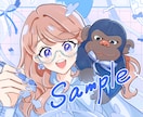 お洒落なイラスト、モーションアニメ描きます 無料修正3回で安心⊿配信や挿絵や似顔絵等にも イメージ1