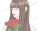 大人可愛い・透明感・綺麗め｜女性イラストを描きます アイコンをオシャレに彩る｜オリジナルイラストを届けます イメージ1