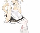 お試し★2000円★で腰あたりまで描きます ゆるふわ雰囲気のイラストです♪ イメージ4