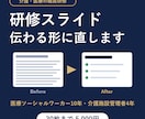 介護・医療の研修スライドを伝わる形に直します 元病院相談員・施設管理者が現場目線で見直し イメージ1