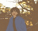 風景に人物が佇む生活感のある絵を描きます 思い出の記録やあなた自身の表現をお手伝いいたします！ イメージ3