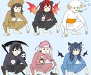 SNSのアイコンや配信等で使えるイラスト描きます 見れば見るほど癖になる表情！あなただけのやさぐれキャラ！ イメージ7