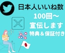 エックス日本人いいね数＋100回～集客します ◎6月30日まで追加で100回集客します！ イメージ1