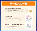 写真やイラストなどの画像を印刷用データに修正します 名刺や印刷物に使える高品質なデータを迅速にお作りします！ イメージ2