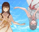 ヒロインのような可愛い女の子描きます 惹きつける表情の女の子描きます イメージ6