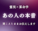 あの人の心の声を霊視で聞こえたままお伝えします 【霊視×算命学】1500文字以上でお気持ち・本音を鑑定します イメージ1