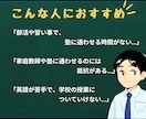 １ヶ月間｜プロ英語講師がオーダーメイド指導します 【月４回レッスン】英語レッスン（50分）&学習習慣サポート イメージ2