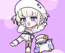 商用利用可・女の子のミニキャライラスト描きます グッズ・歌ってみた・サムネイルなどお気軽にご相談下さい！ イメージ2