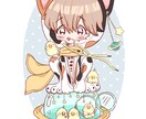 猫フードを被った女の子、男の子描きます ９月26日～10月末まで特別価格10名様サイズアップ無料 イメージ2